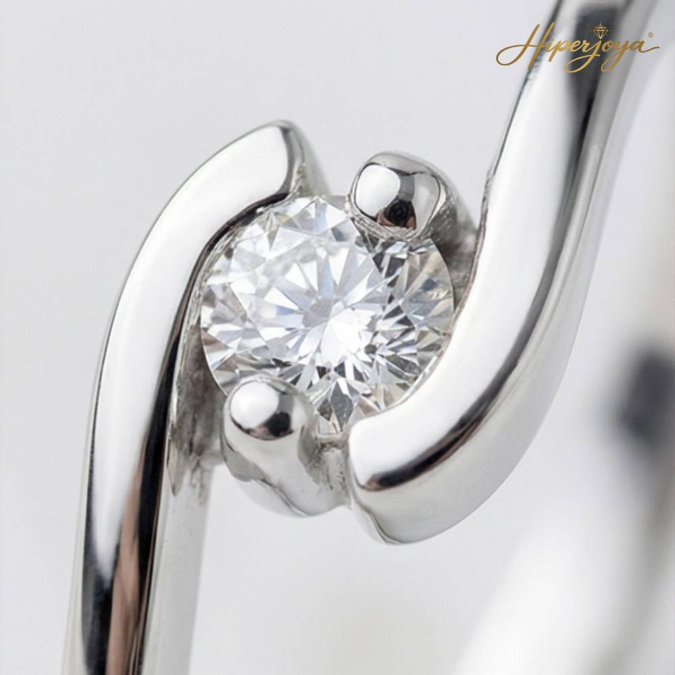 Anillo de compromiso Oro blanco 3