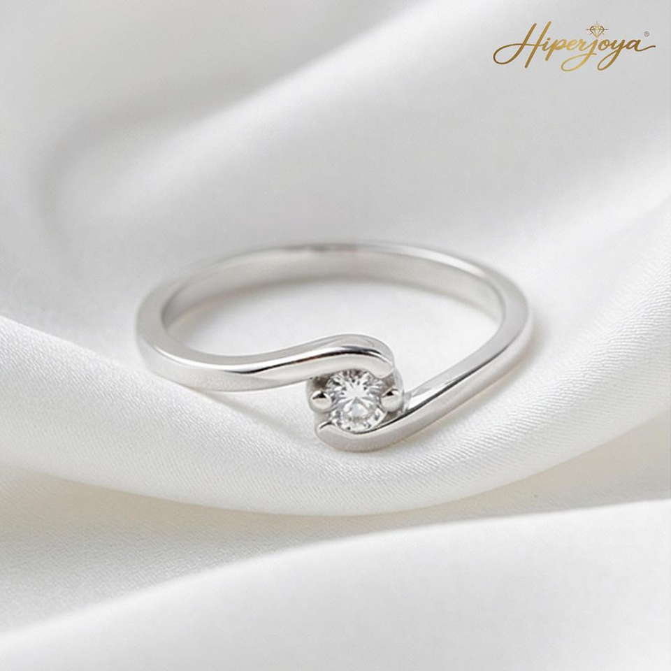 Anillo de compromiso Oro blanco 5