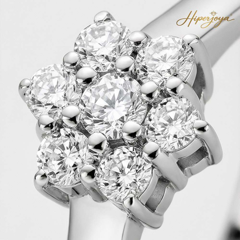 Anillo de compromiso Oro blanco 3