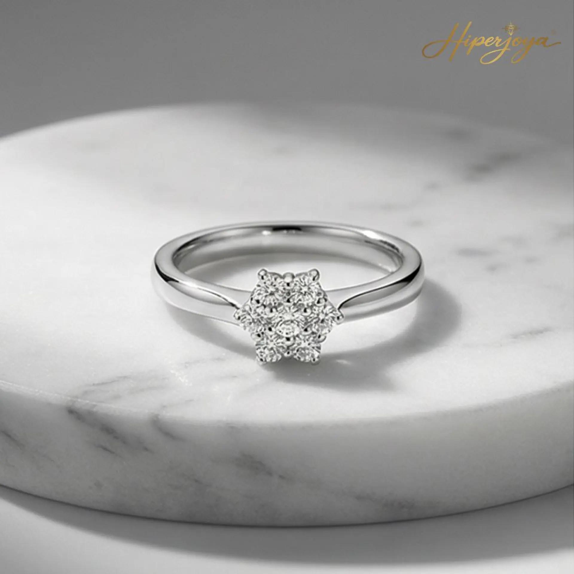 Anillo de compromiso Oro blanco 5