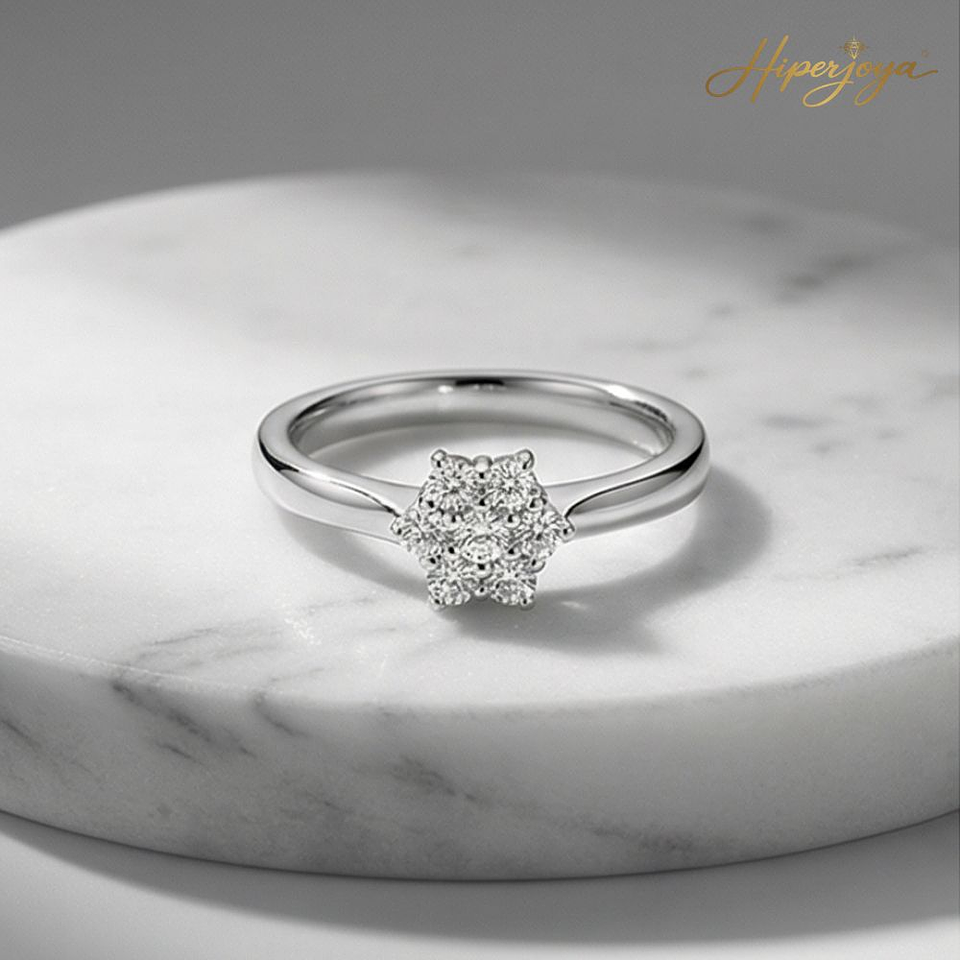 Anillo de compromiso Oro blanco 5