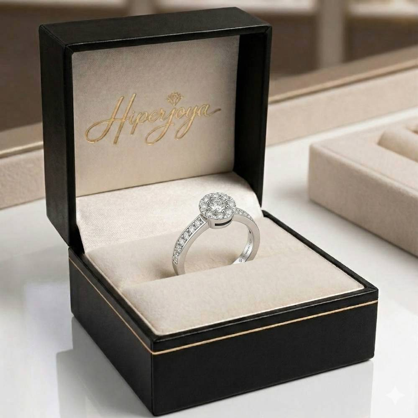 Anillo de compromiso Oro blanco 5