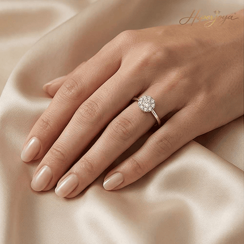 Anillo de compromiso Oro blanco