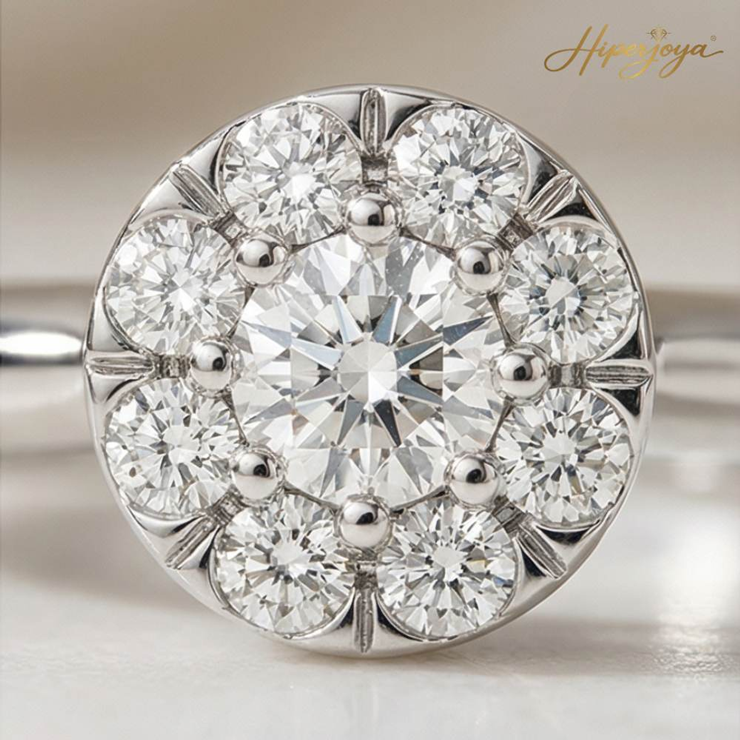 Anillo de compromiso Oro blanco 3