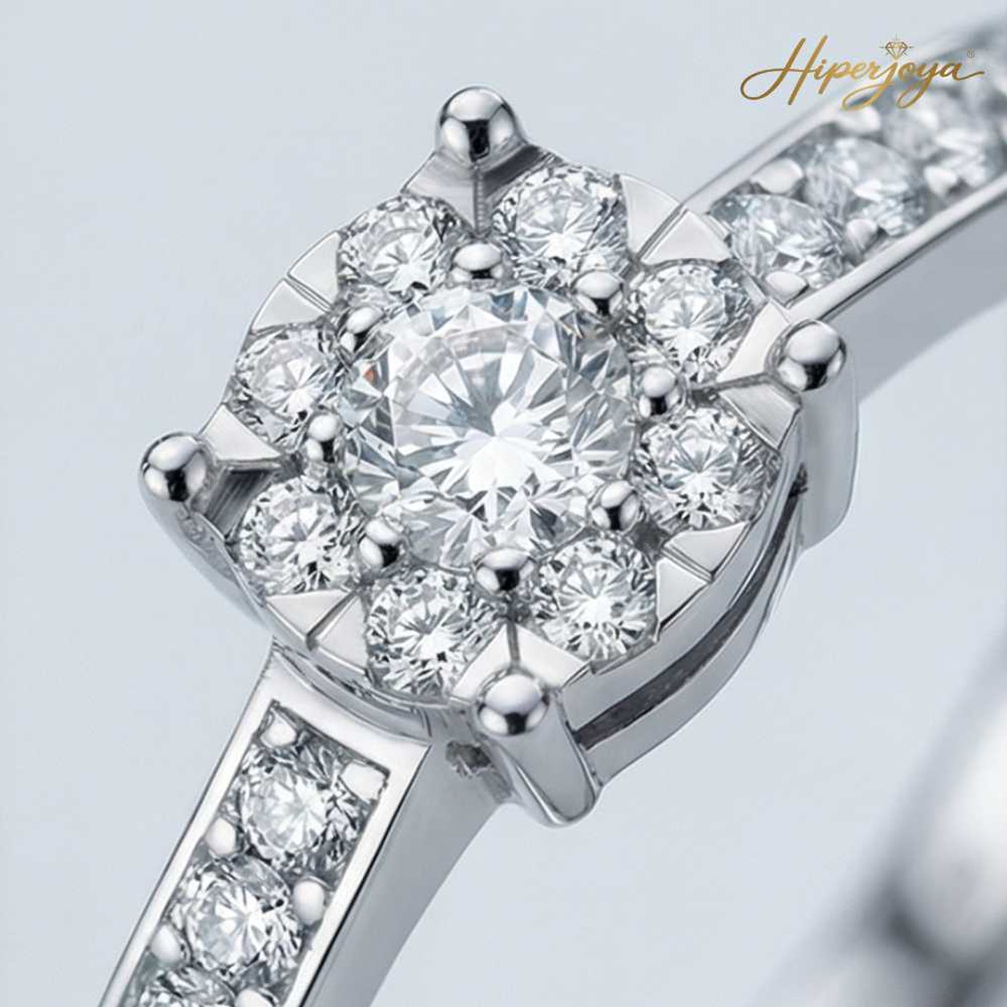 Anillo de compromiso Oro blanco 3