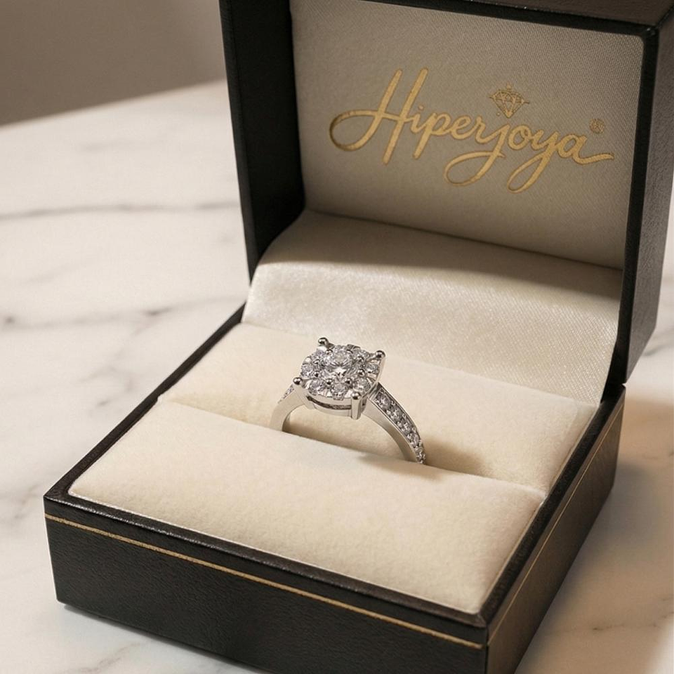 Anillo de compromiso Oro blanco 5