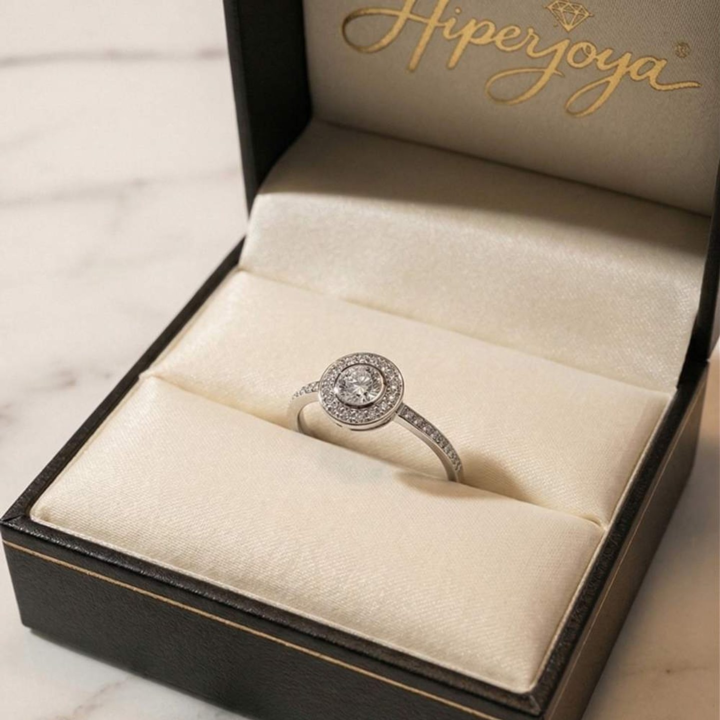 Anillo de compromiso Oro blanco 6