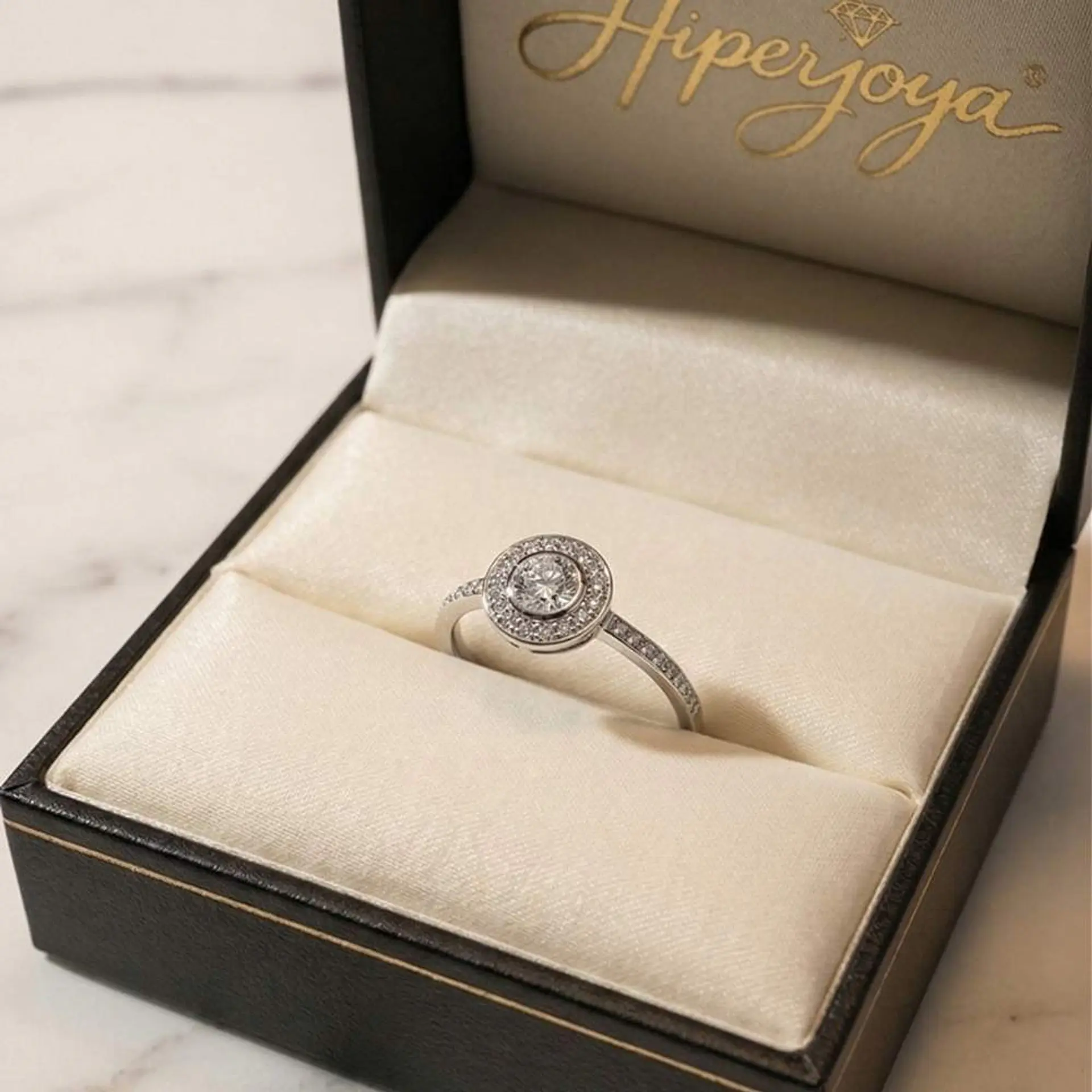 Anillo de compromiso Oro blanco 6