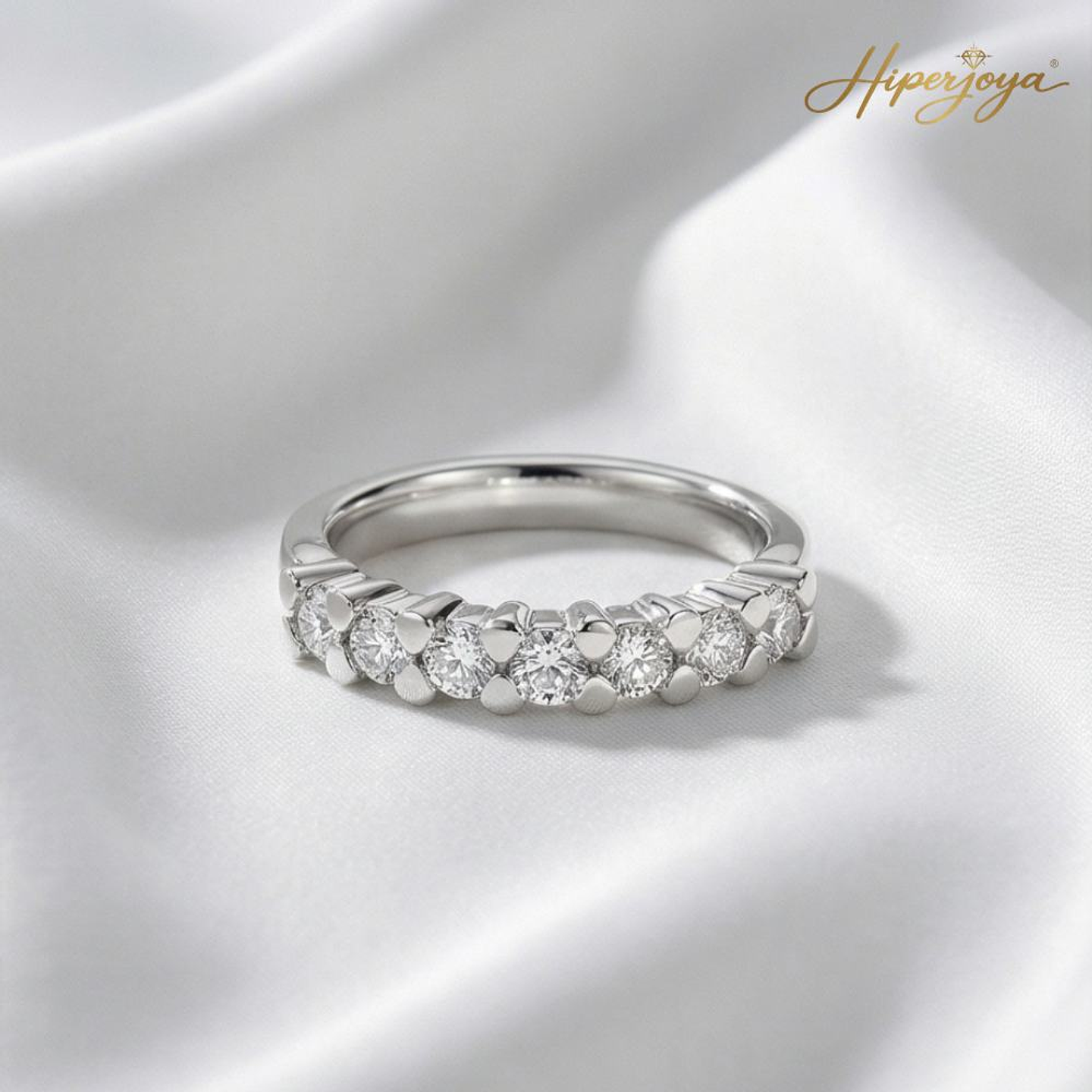 Anillo de compromiso Oro blanco 4