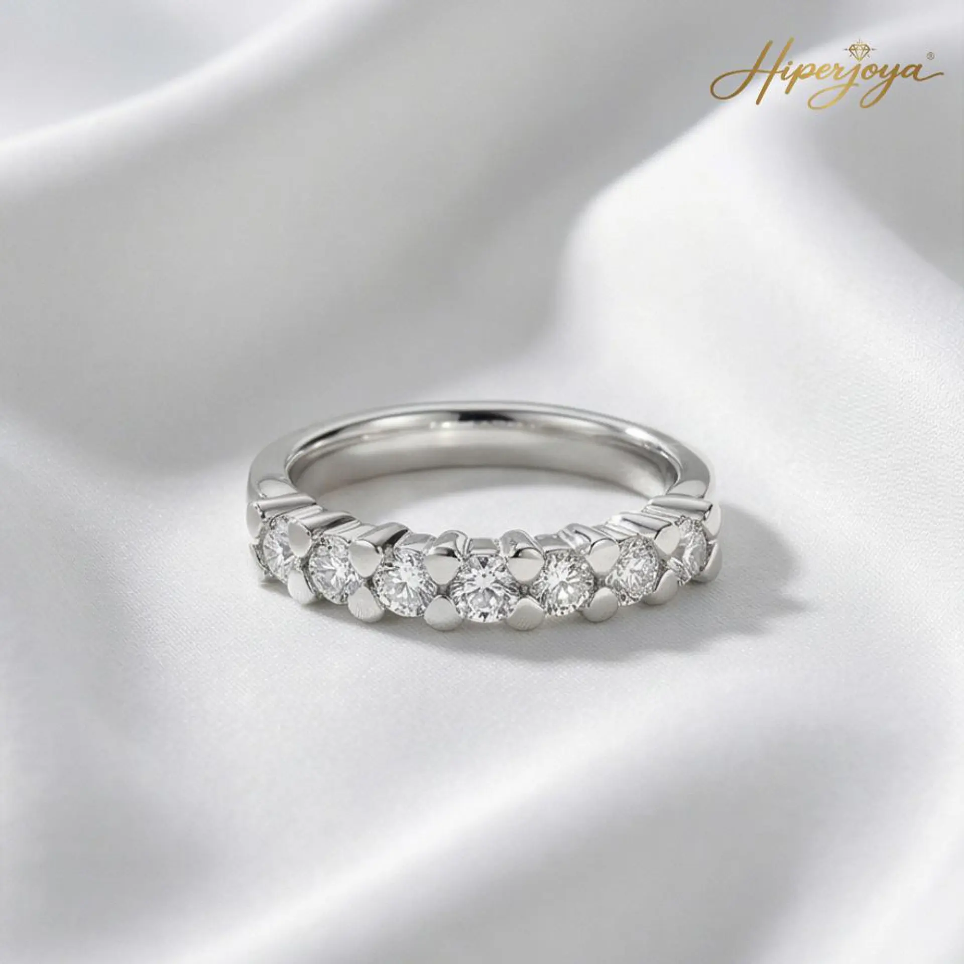 Anillo de compromiso Oro blanco 4