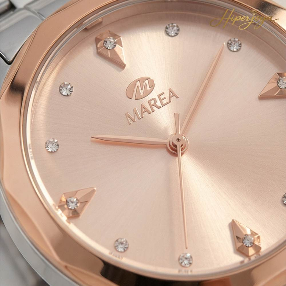 Reloj plateado con rose gold 3