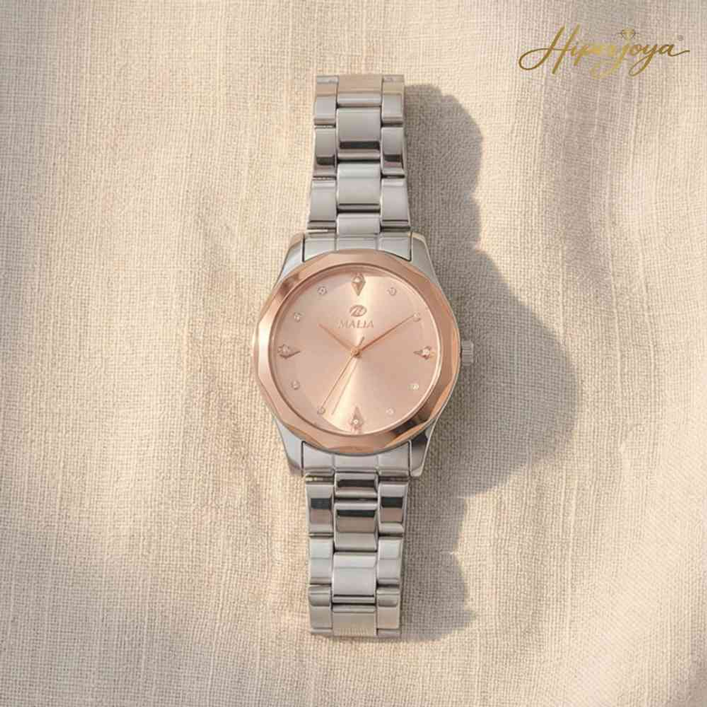 Reloj plateado con rose gold 5