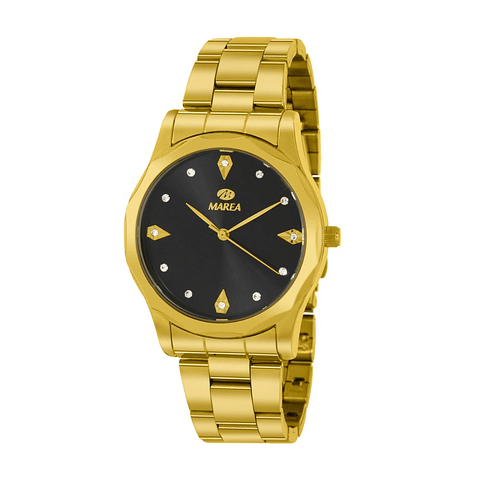 Reloj para mujer dorado con circonitas