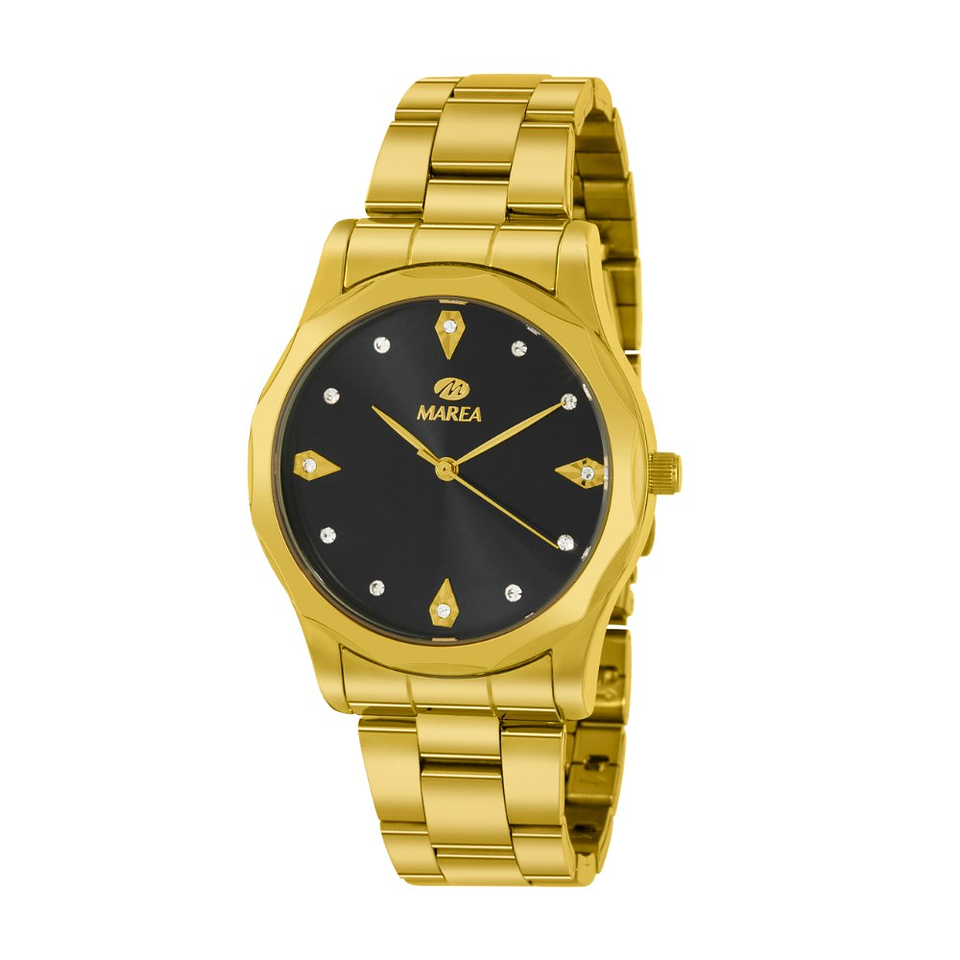 Reloj para mujer dorado con circonitas 1