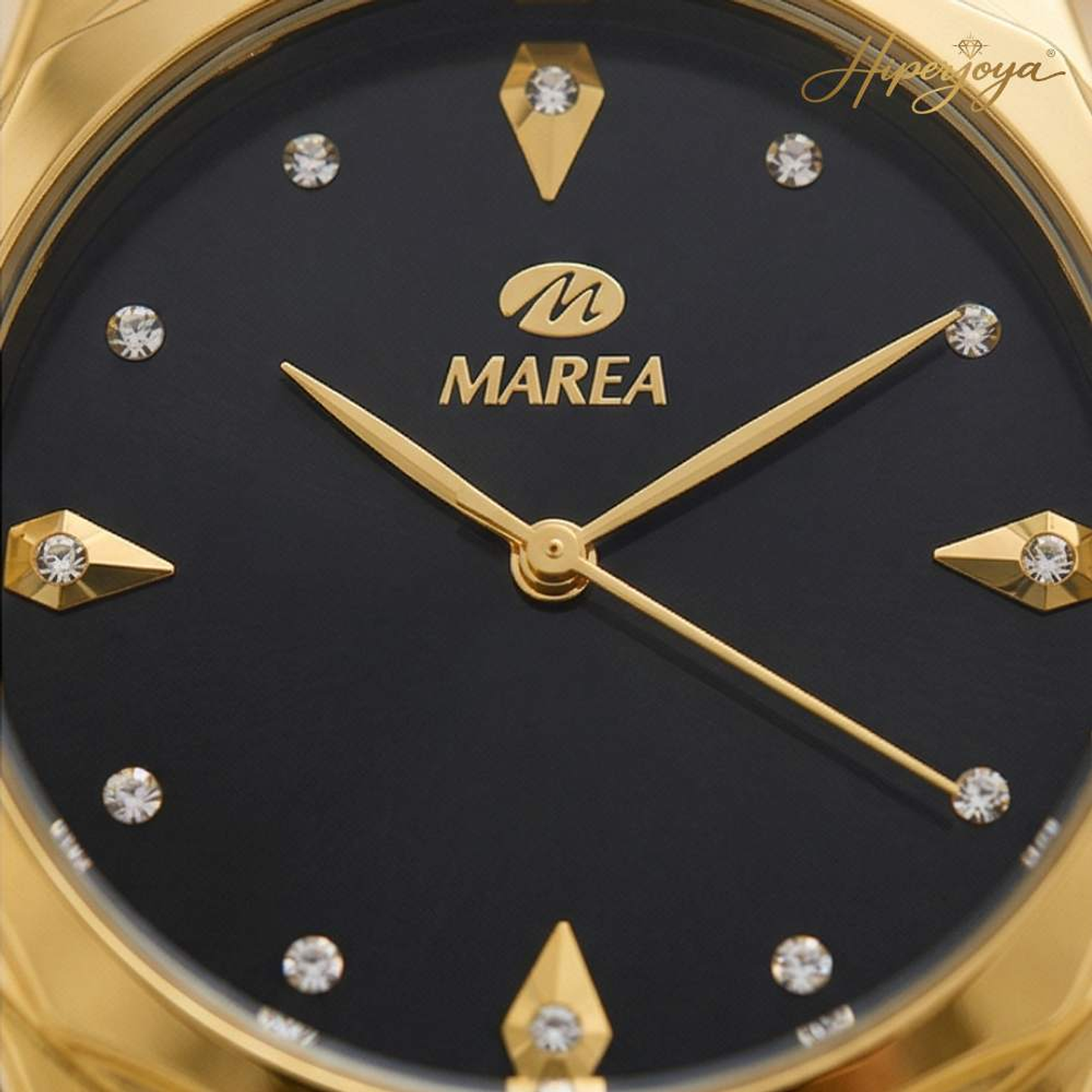 Reloj para mujer dorado con circonitas 3