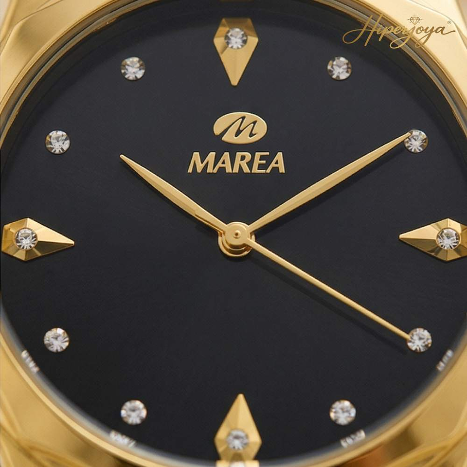 Reloj para mujer dorado con circonitas 3