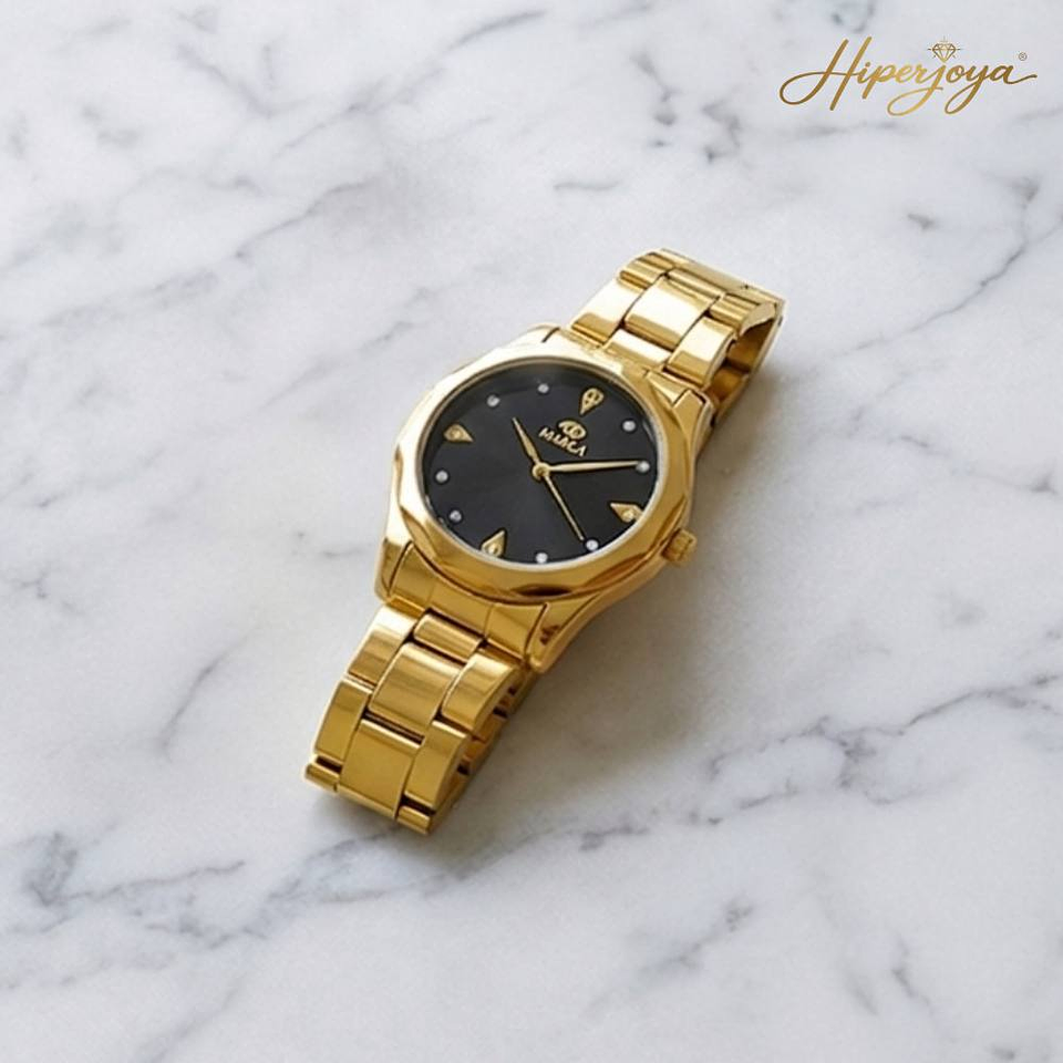 Reloj para mujer dorado con circonitas 4