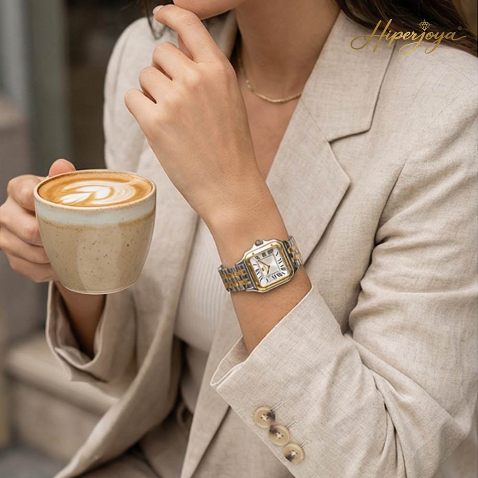 Reloj para mujer clásico combinado  2