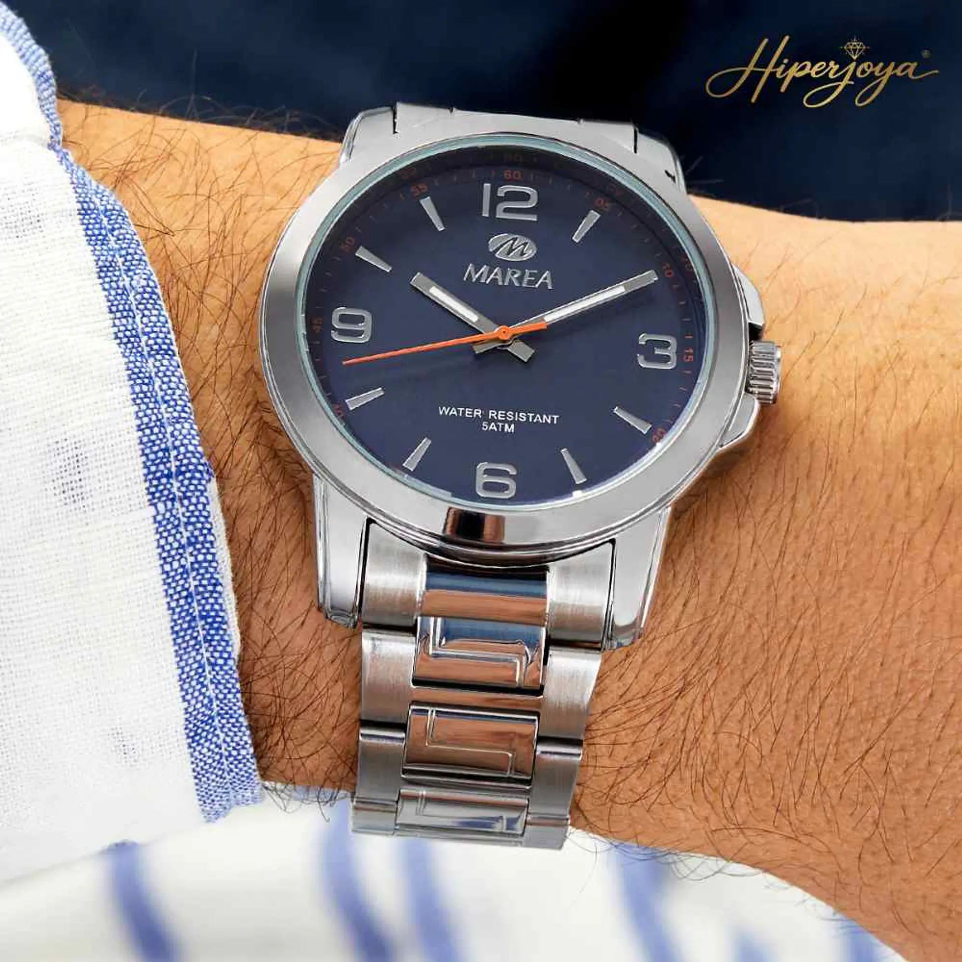 Reloj de hombre en acero  2
