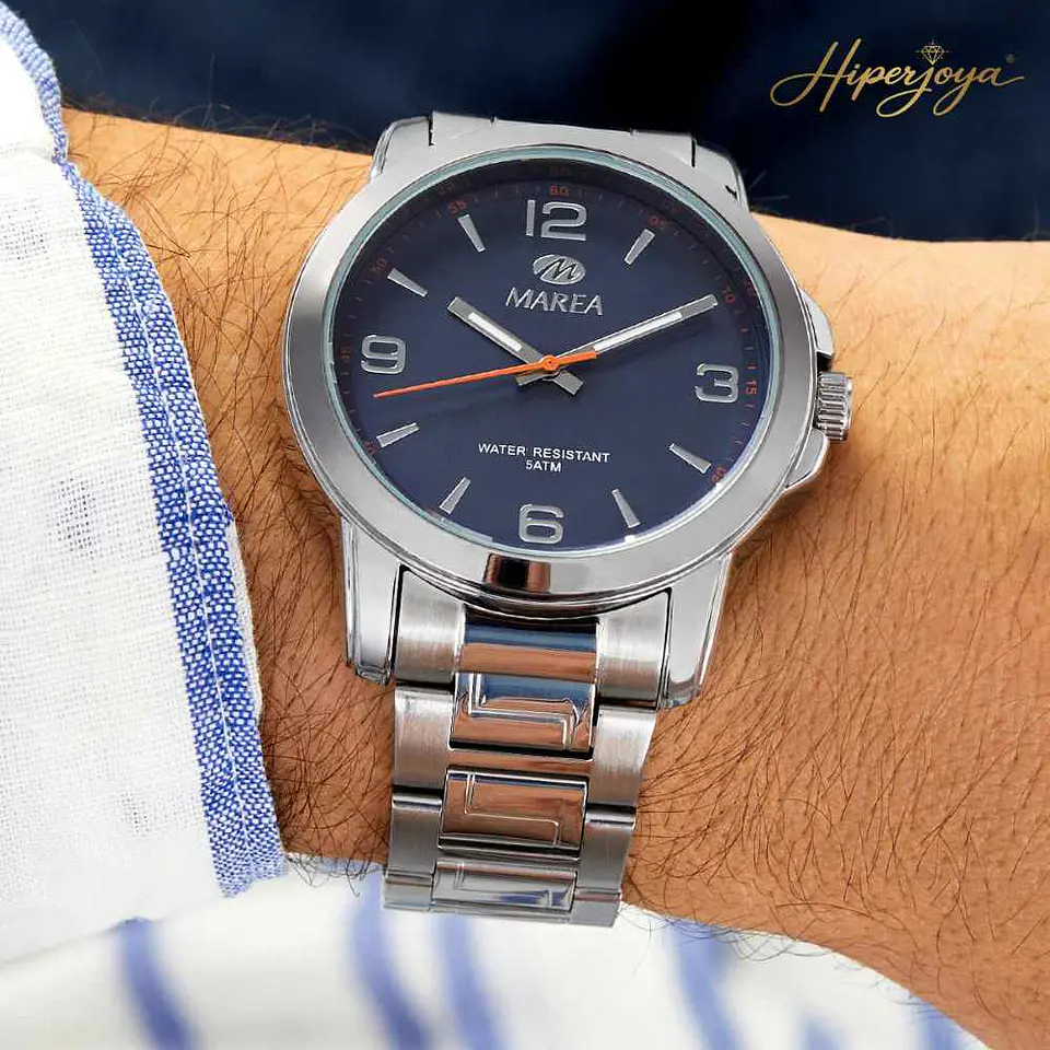 Reloj de hombre en acero  2