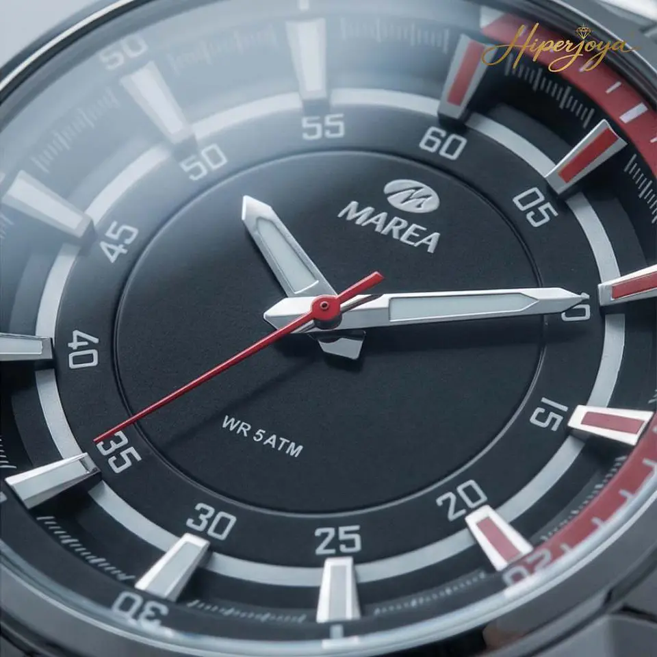 Reloj de acero tres agujas  6