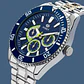 Reloj de acero multifunción azul  - thumbnail 4