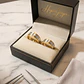 Alianza de oro 18k bicolor con nombre - vignette 7
