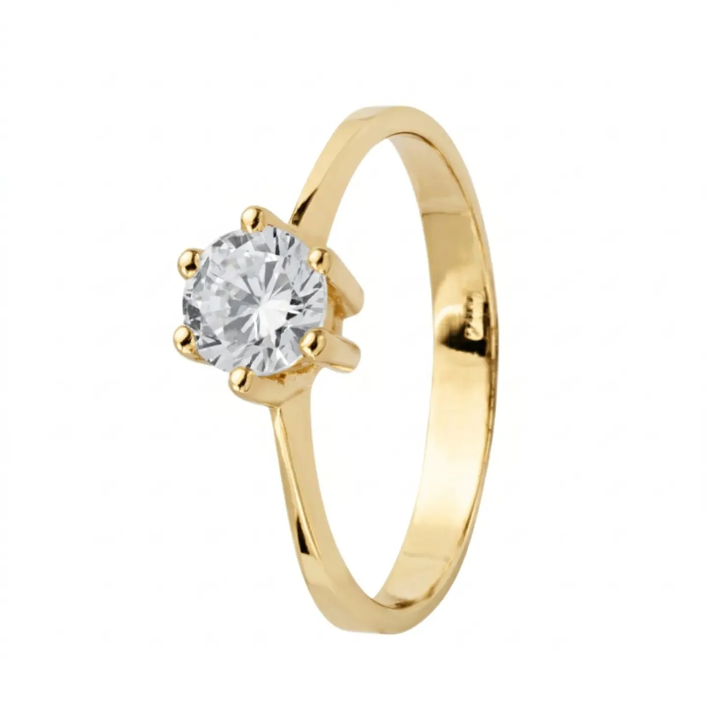 Anillo de compromiso Oro amarillo 18k  1