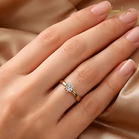 Anillo de compromiso Oro amarillo 18k 