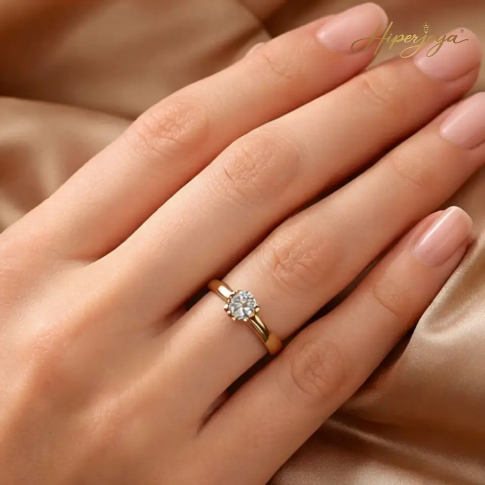 Anillo de compromiso Oro amarillo 18k  2