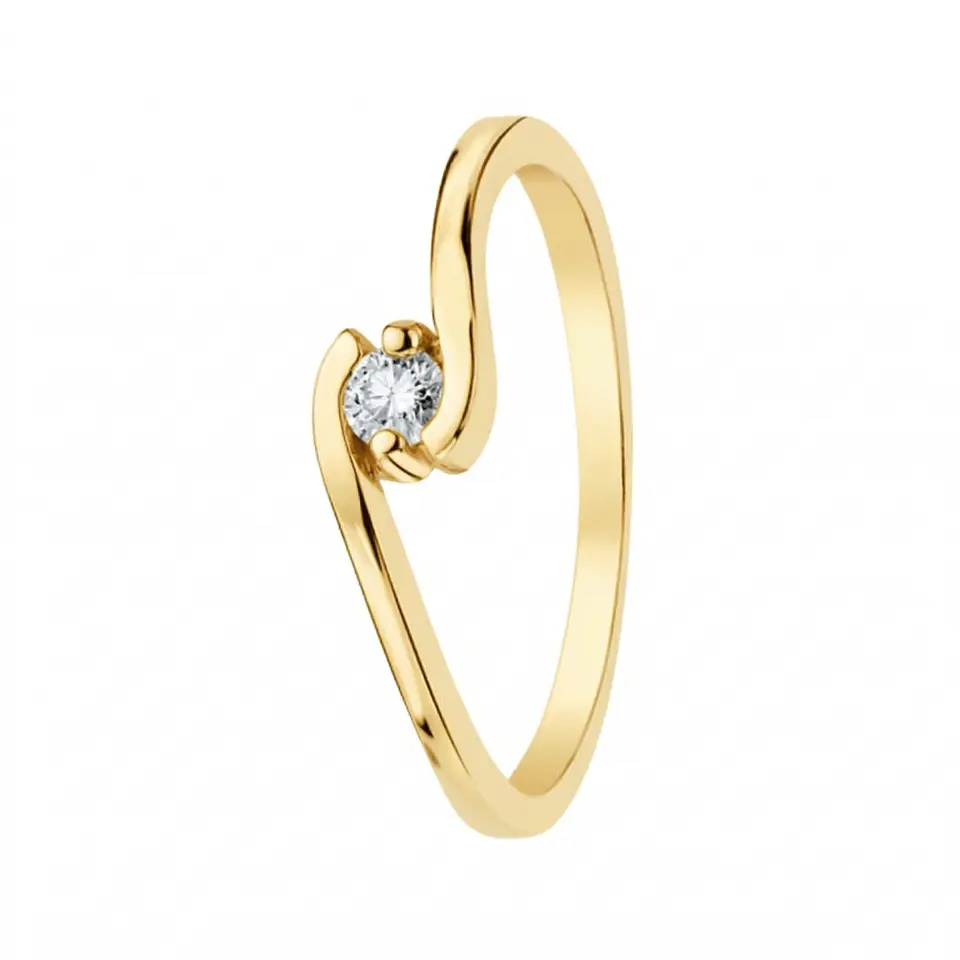 Anillo de mujer compromiso Oro 18k  1