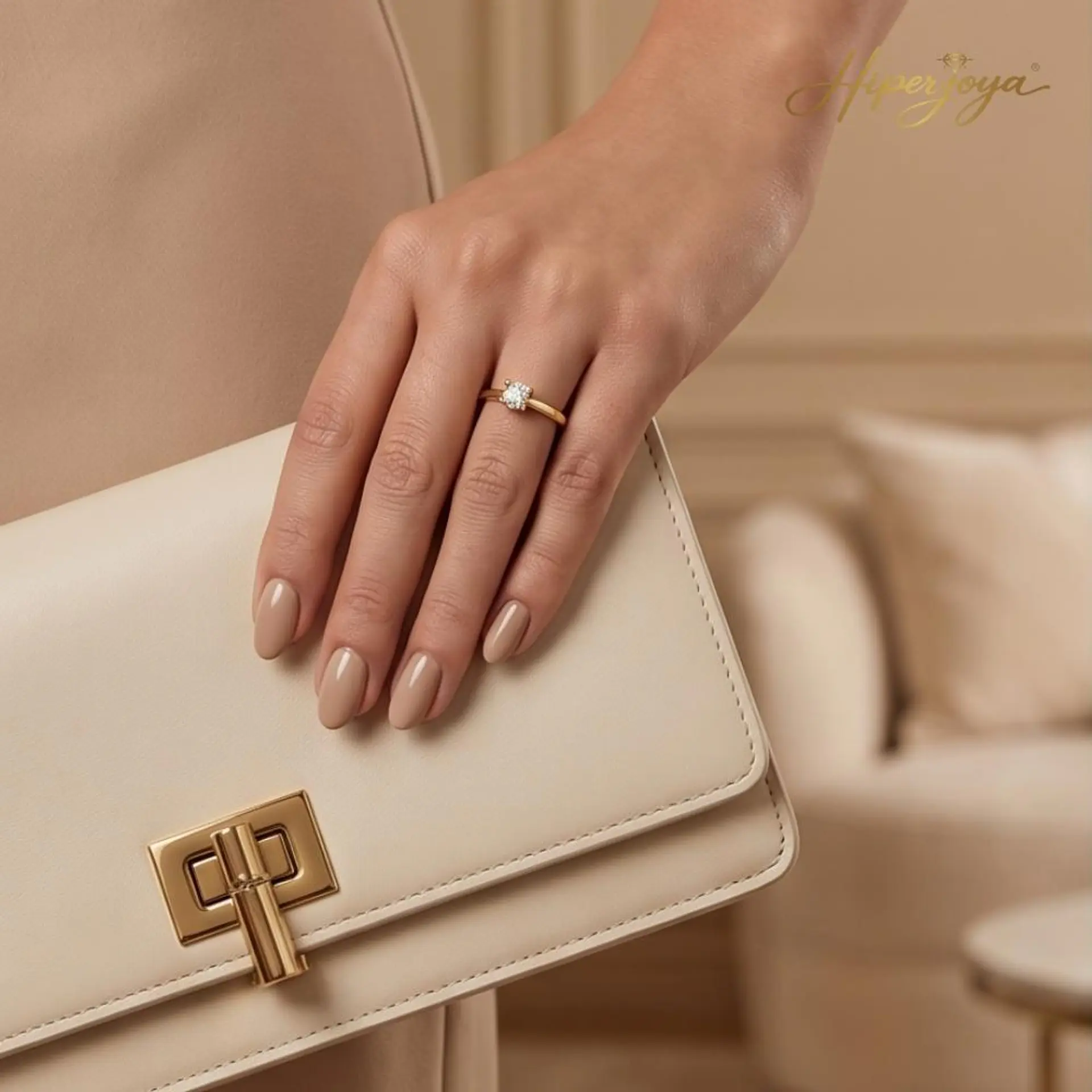 Anillo de compromiso en Oro 18k  2