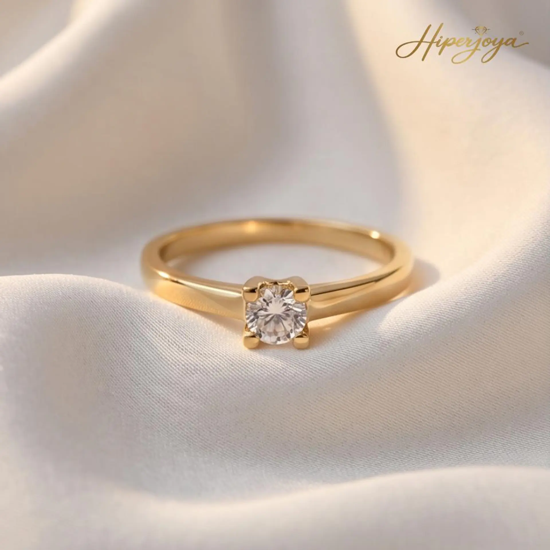 Anillo de compromiso en Oro 18k  4