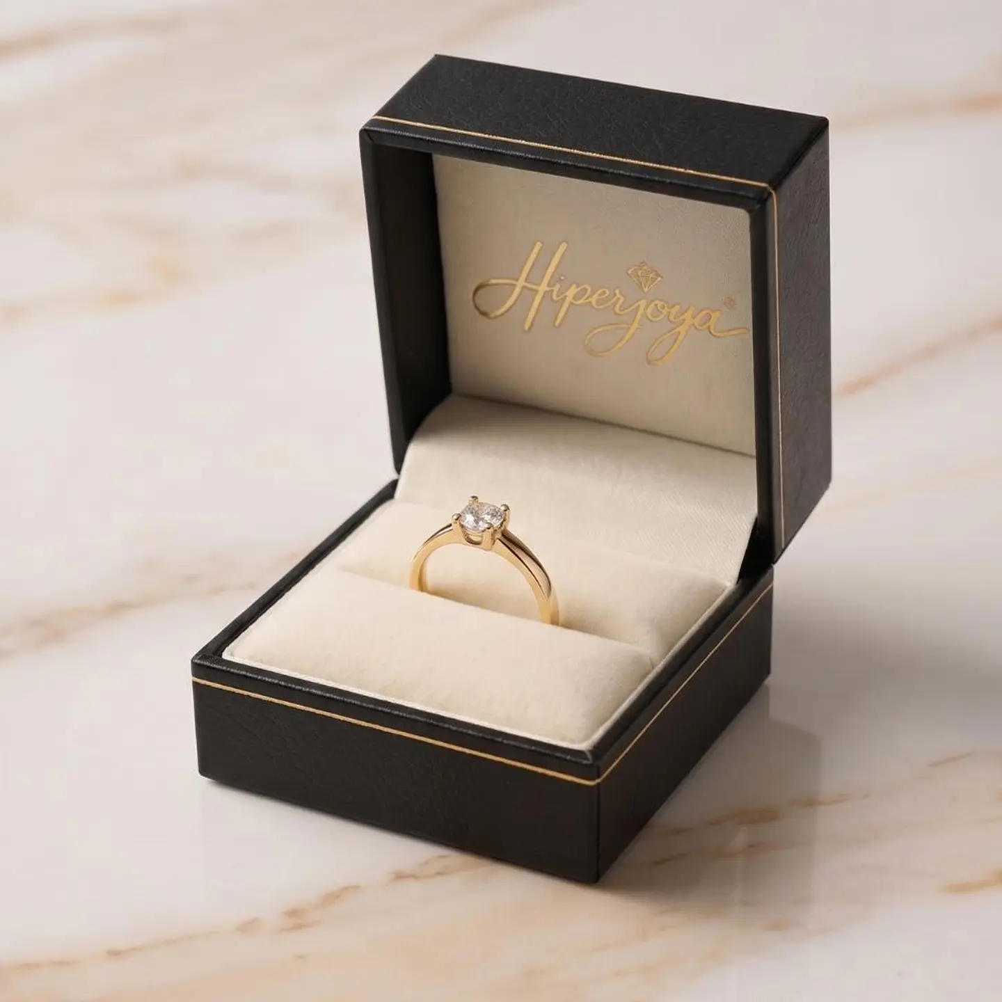 Anillo de compromiso en Oro 18k  5