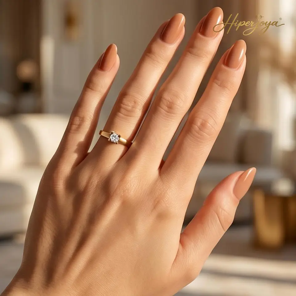 Anillo de mujer para pedida de mano Oro 18k  2