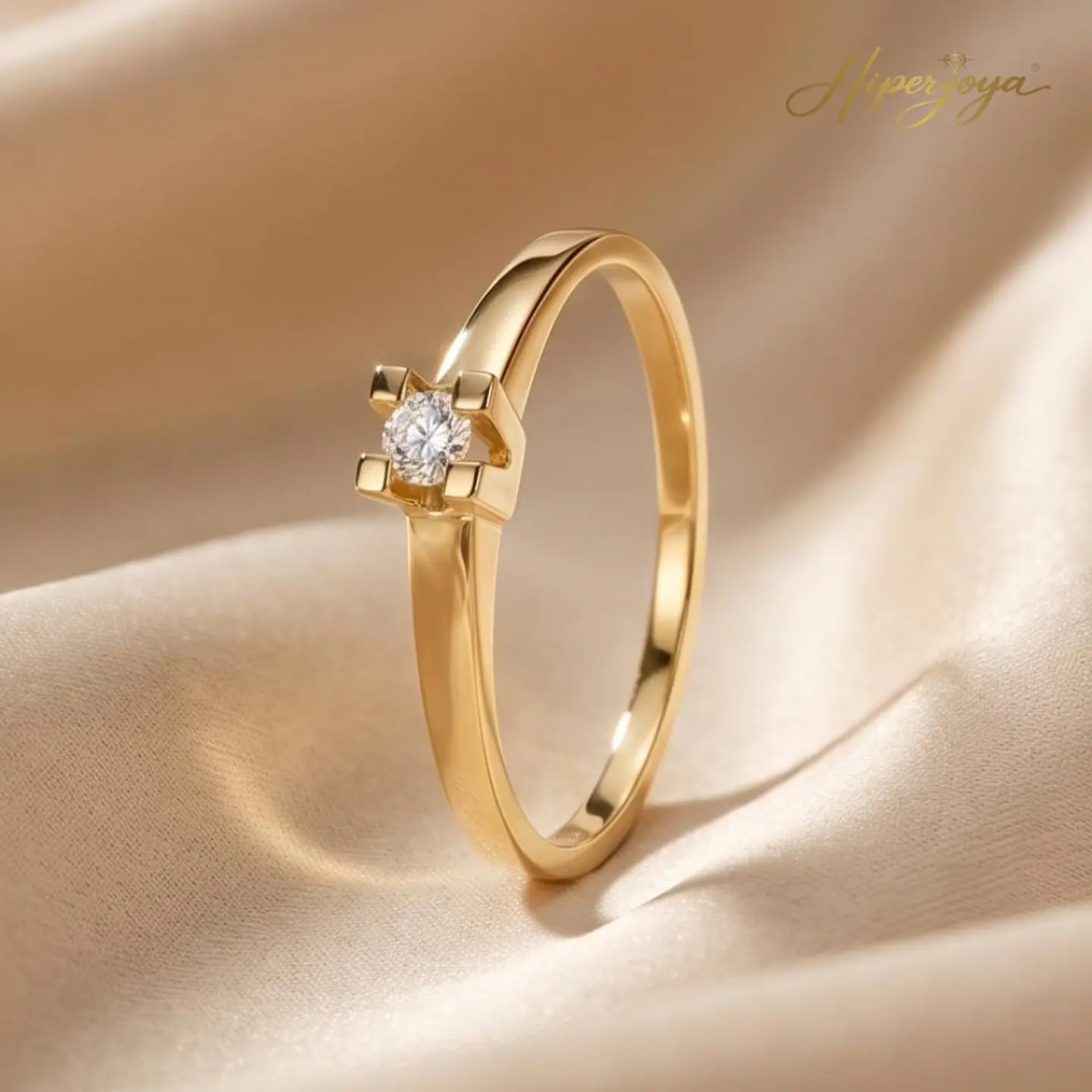 Anillo de mujer para pedida de mano Oro 18k  4