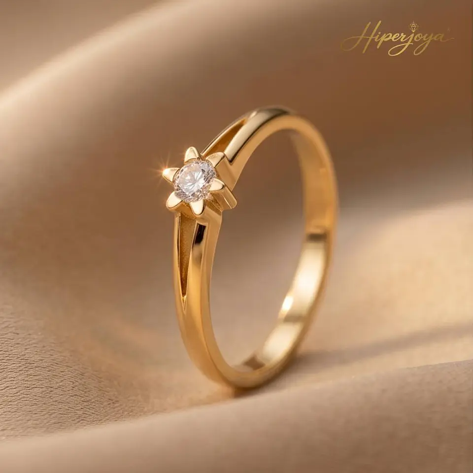 Anillo para mujer Oro amarillo 18k  4
