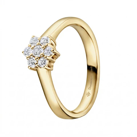 Anillo de compromiso Oro 18k y diamantes