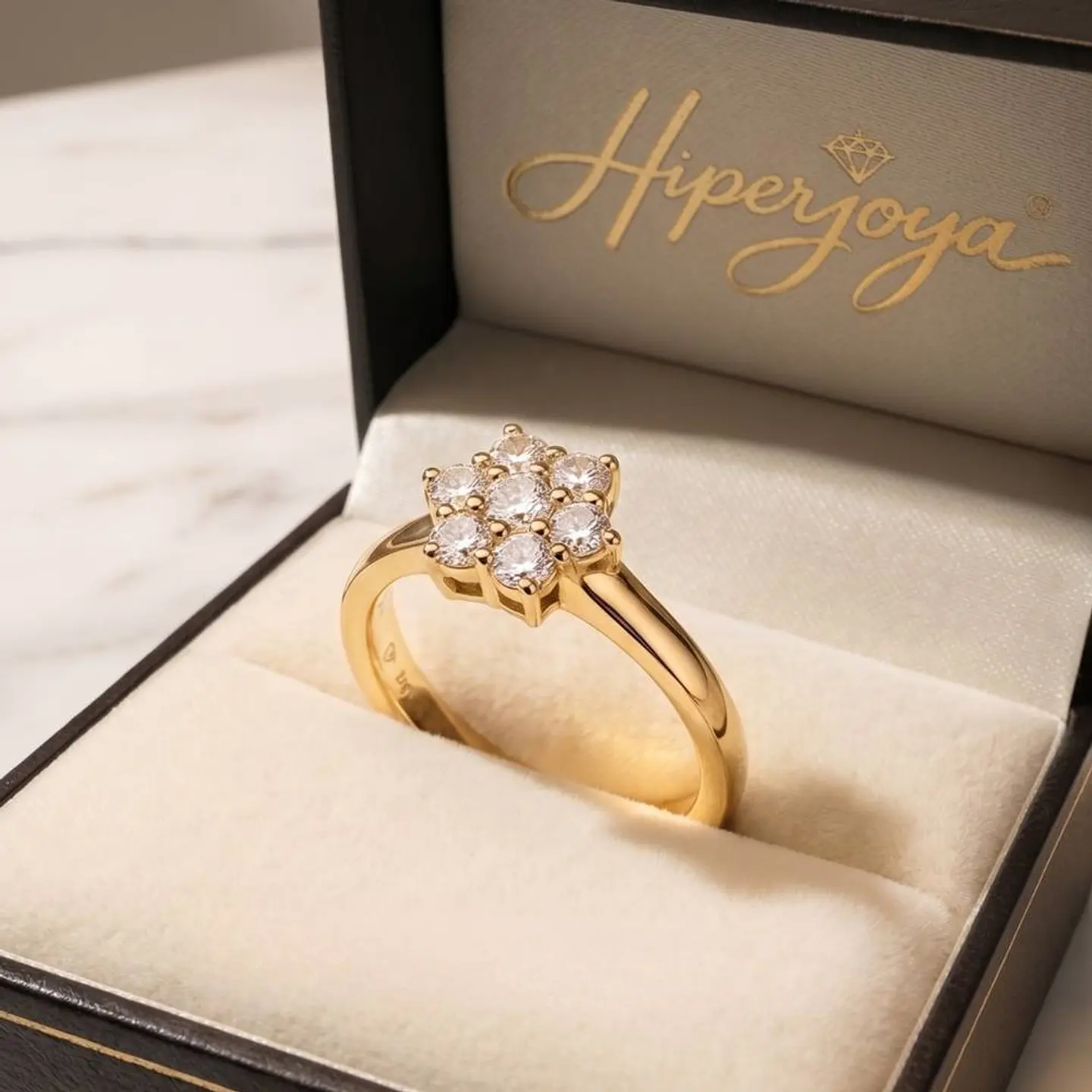 Anillo de compromiso Oro 18k y diamantes 5