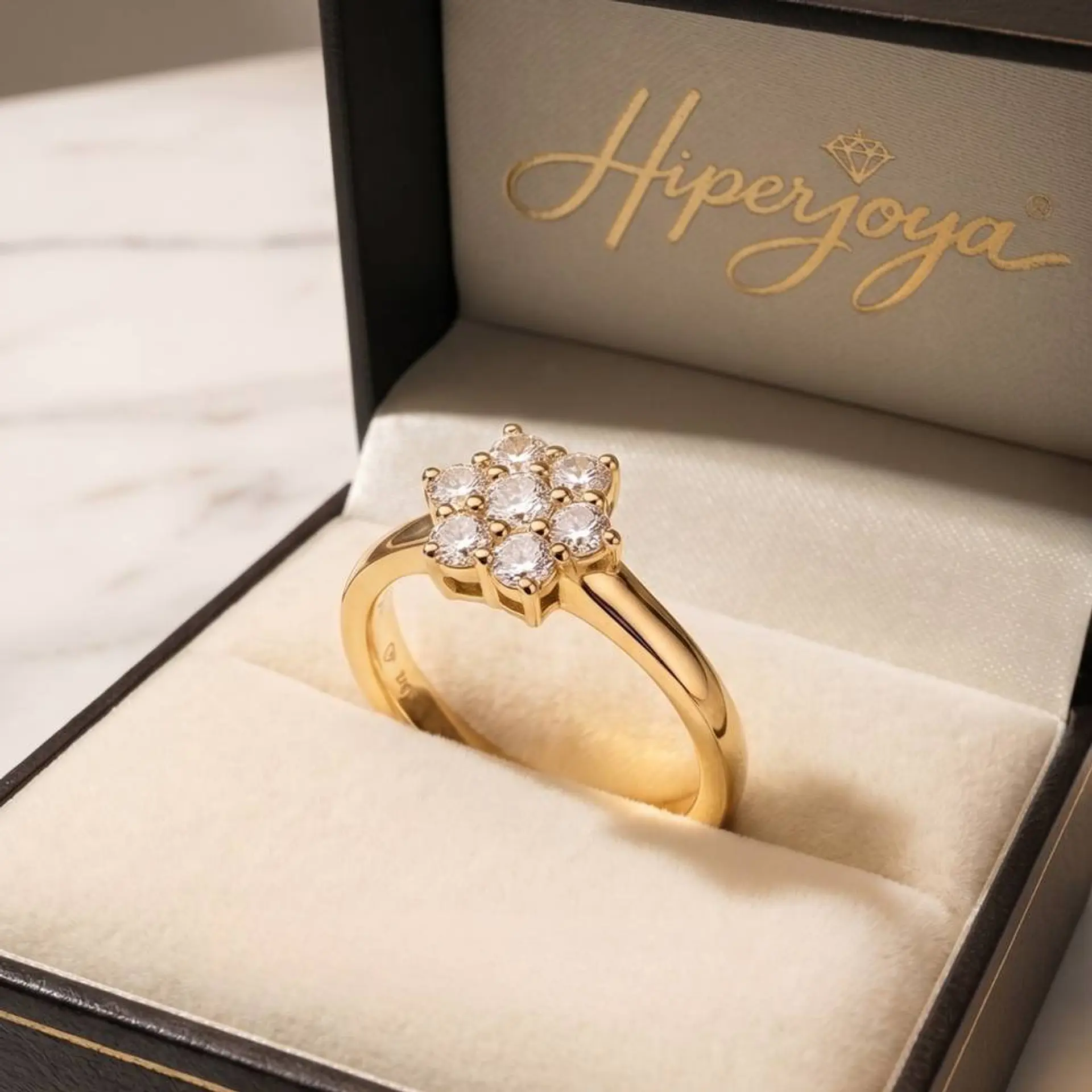 Anillo de compromiso Oro 18k y diamantes 5