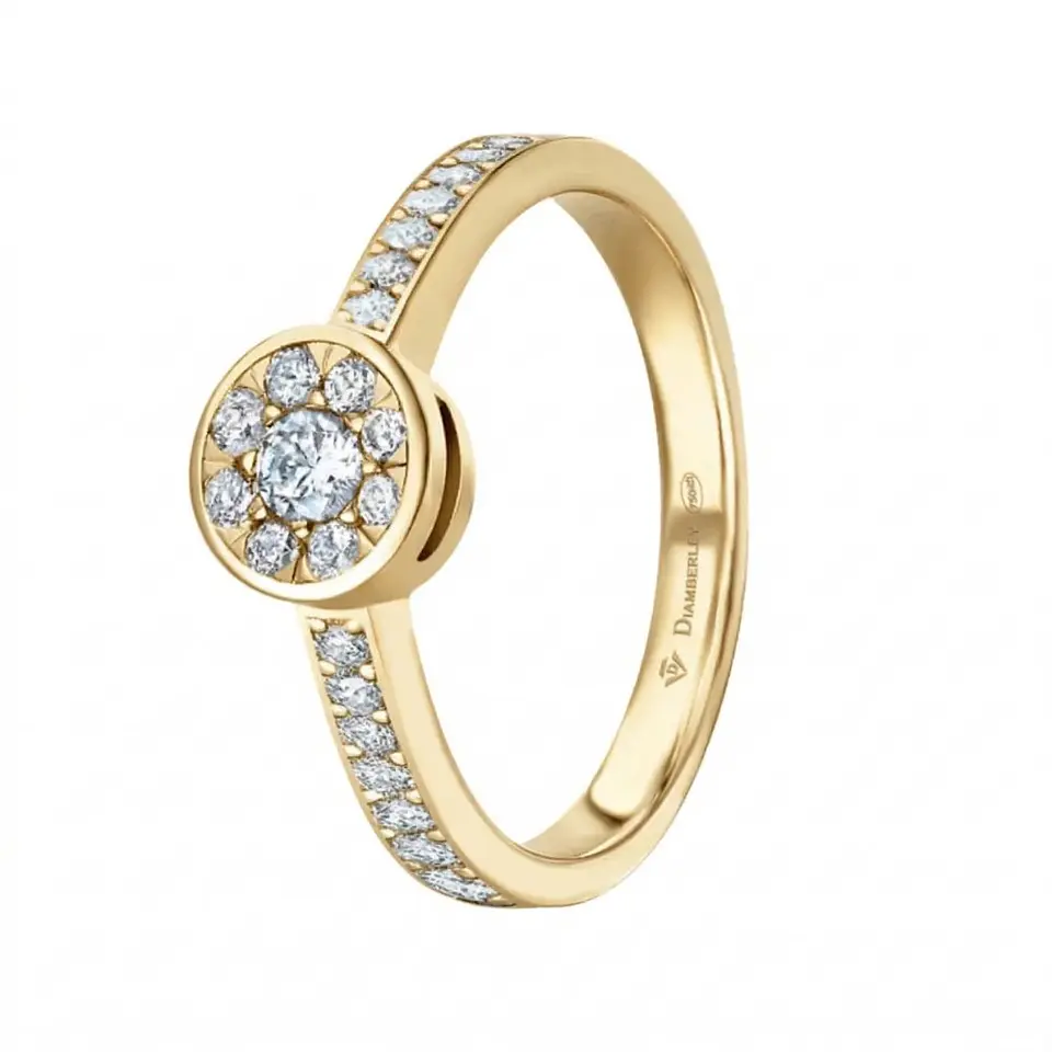 Anillo para pedida de mano Oro 18k y diamantes 1