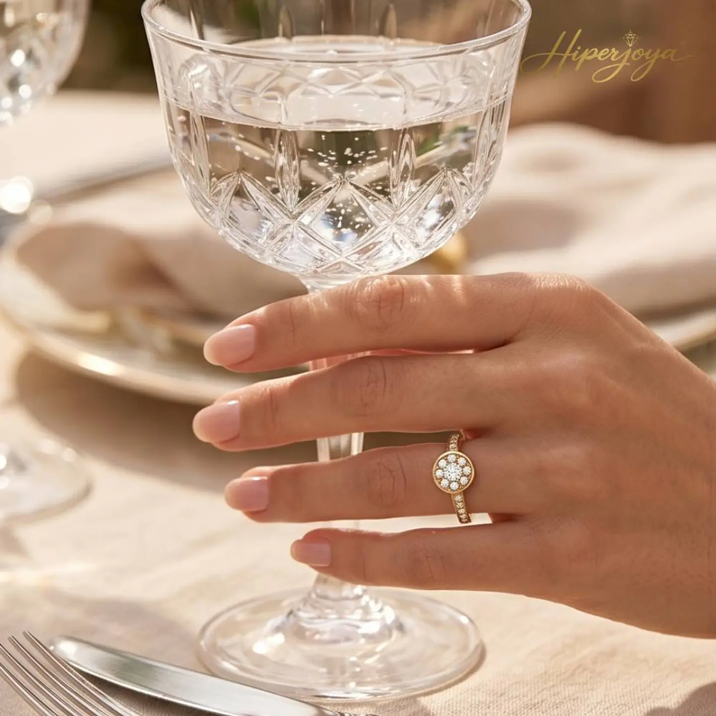 Anillo para pedida de mano Oro 18k y diamantes 2