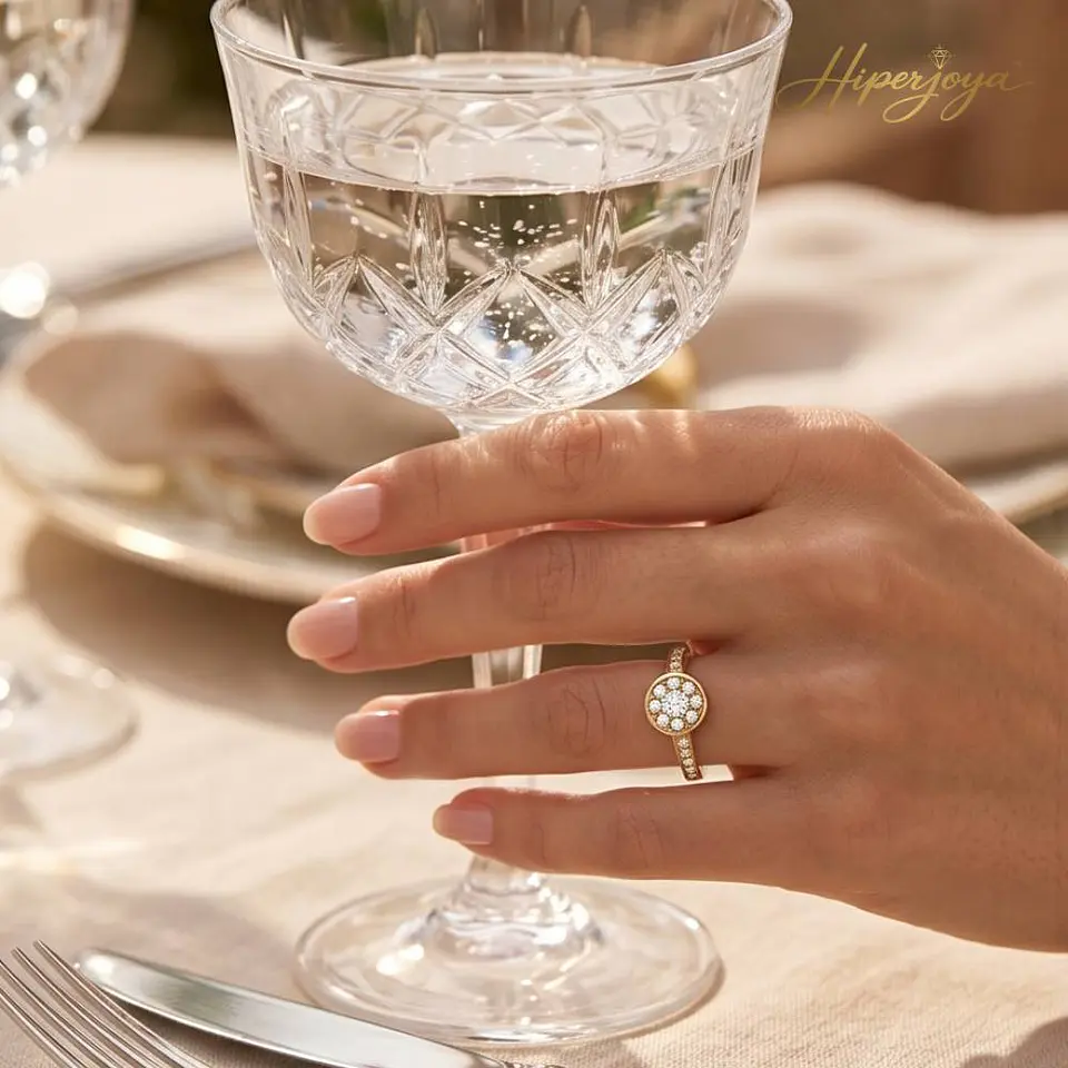 Anillo para pedida de mano Oro 18k y diamantes 2