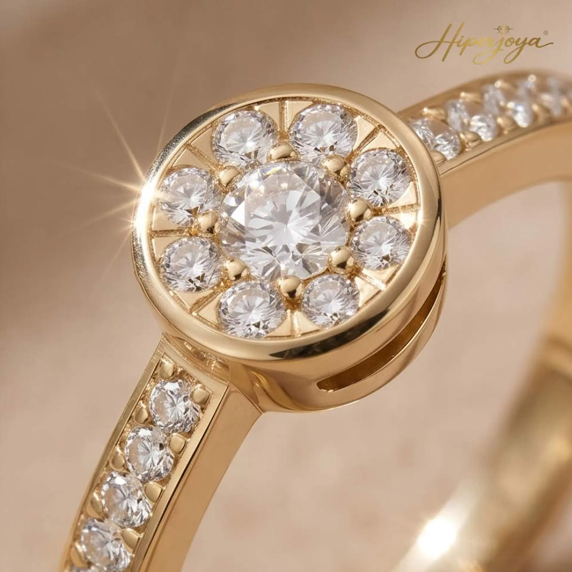 Anillo para pedida de mano Oro 18k y diamantes 3