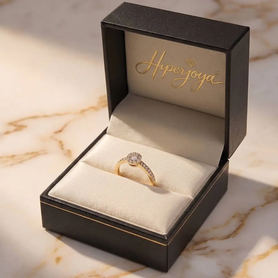 Anillo de Oro amarillo 18k para mujer 7