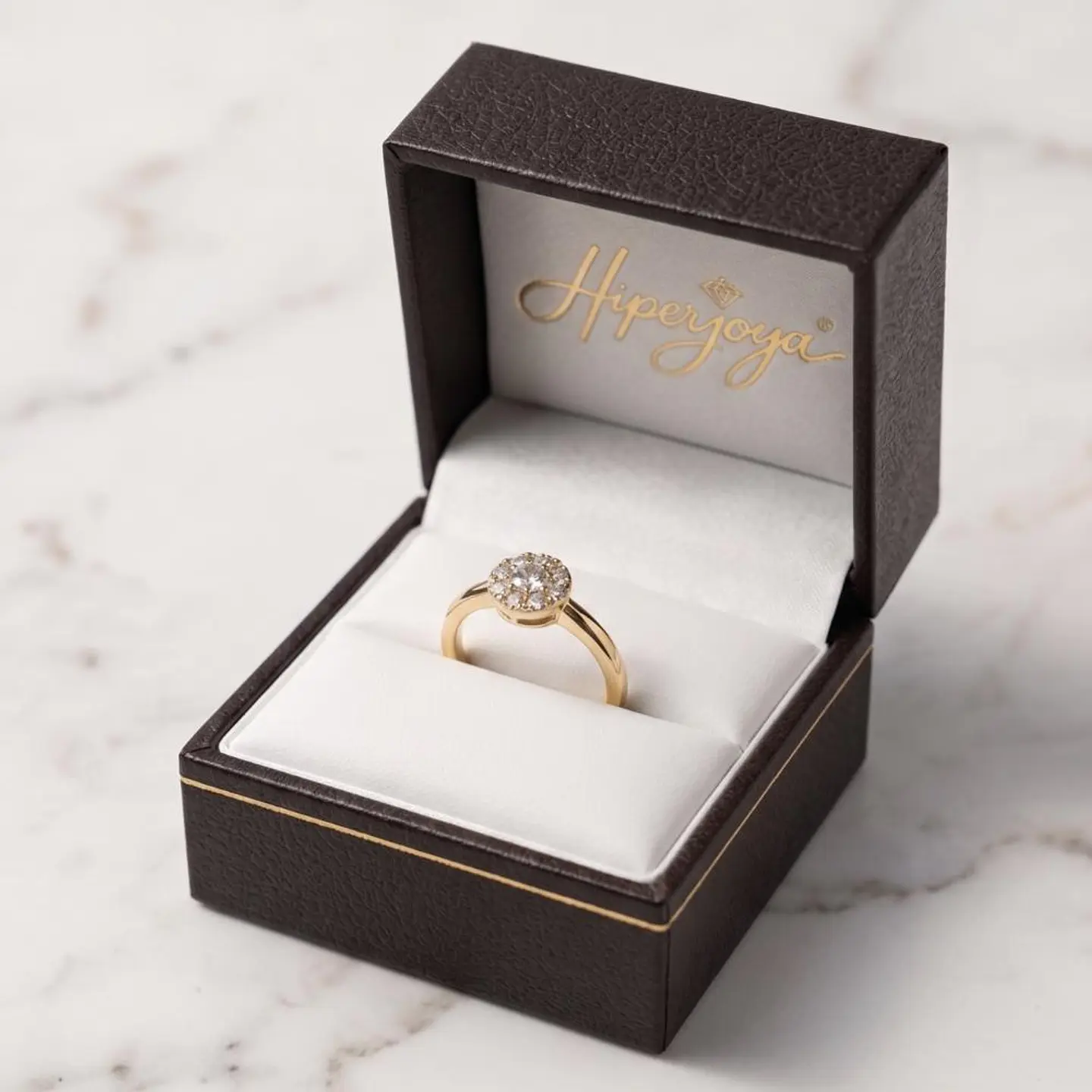 Anillo de Oro amarillo 18k con diamantes 5