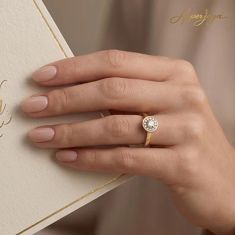 Anillo para mujer de Oro amarillo 18k 