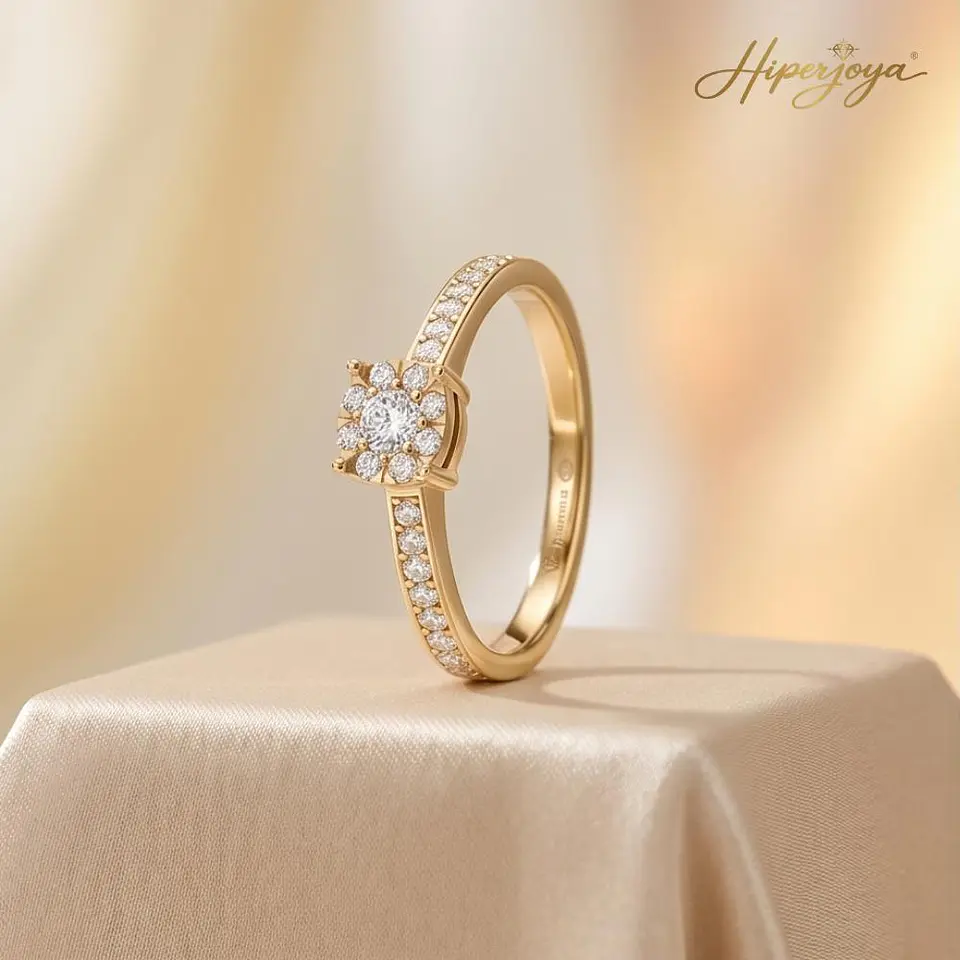 Anillo Oro amarillo 18k para pedida 4