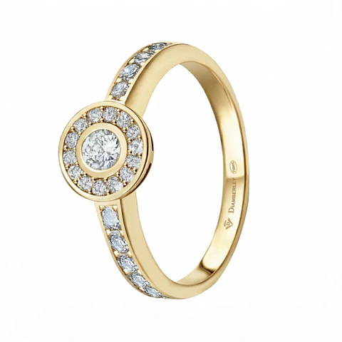 Anillo de compromiso Oro amarillo 18k