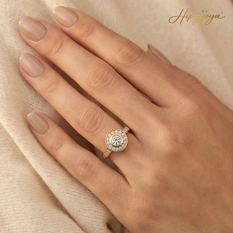 Anillo de compromiso Oro amarillo 18k
